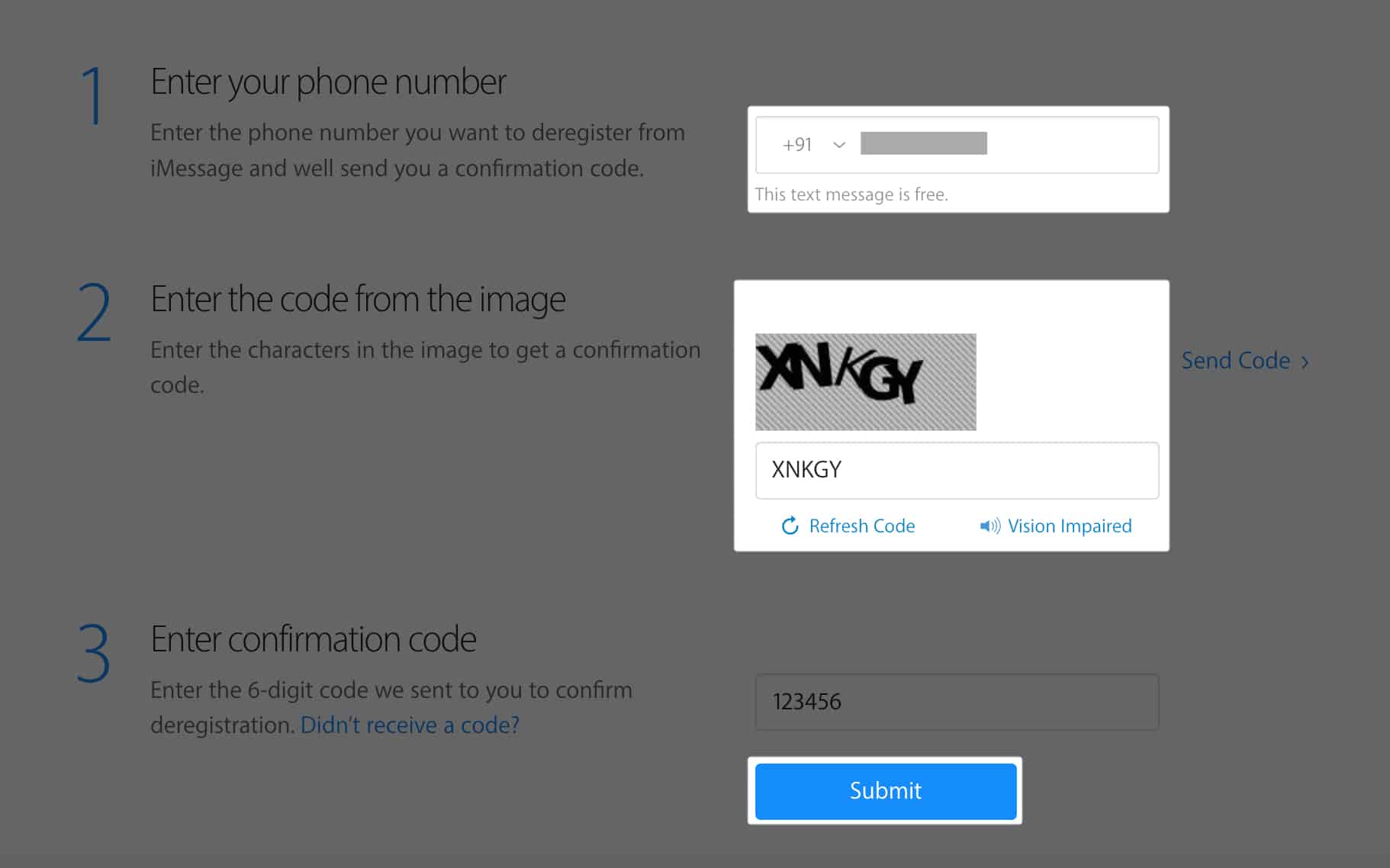 Deregister your number from iMessage without accessing your iPhone